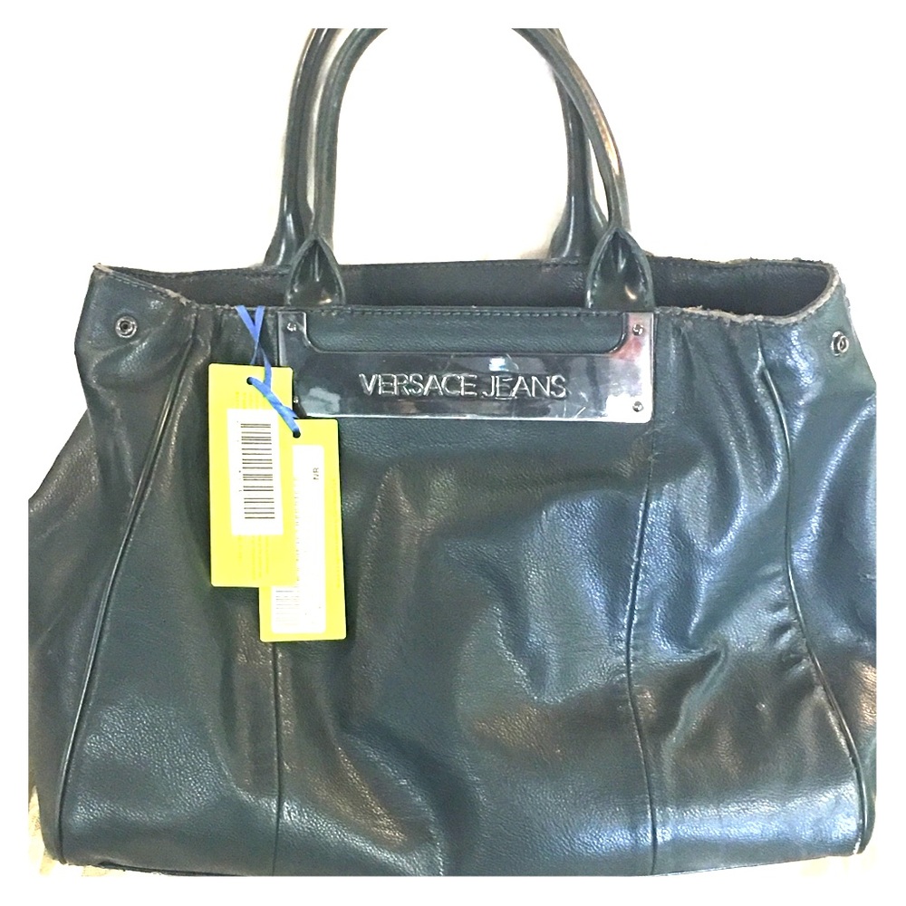 VERSACE jeans hunter green with shoulder strap